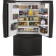 G.E Profile French Door Black Stainless Steel 22.0 Cu Ft Refrigerator 