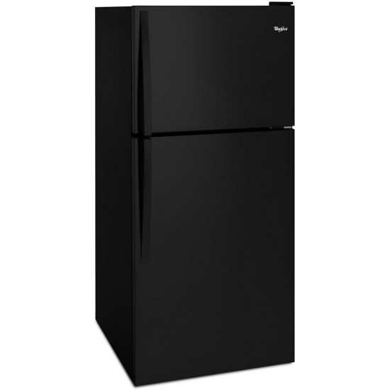 Whirlpool 18cu Top & Bottom Black Refrigerator 